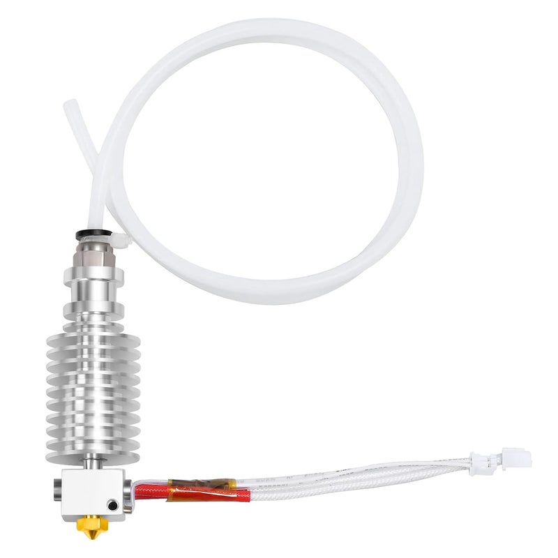 UniTak3D Metal V5 J-Head Hotend with 0.4mm Brass Nozzle Support High Temperature Compatible with Anycubic I3 Mega S X Series 3D Printer 12V 40W - Image 1